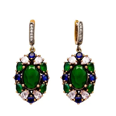 Aretes Fiesta de Esmeralda